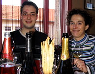 Cédric Pilot et Alexandra Mazier - Sommeliers - Château de Courcelles* - Tasting Champagnes & Degusti